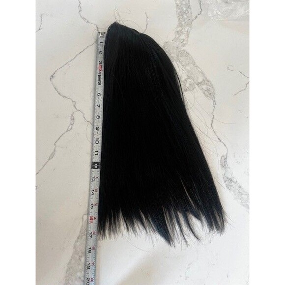 Candela Womens Hair Topper Topper Clip In 16 Inch Hairpiece Silk Jet Blk - Picture 8 of 9